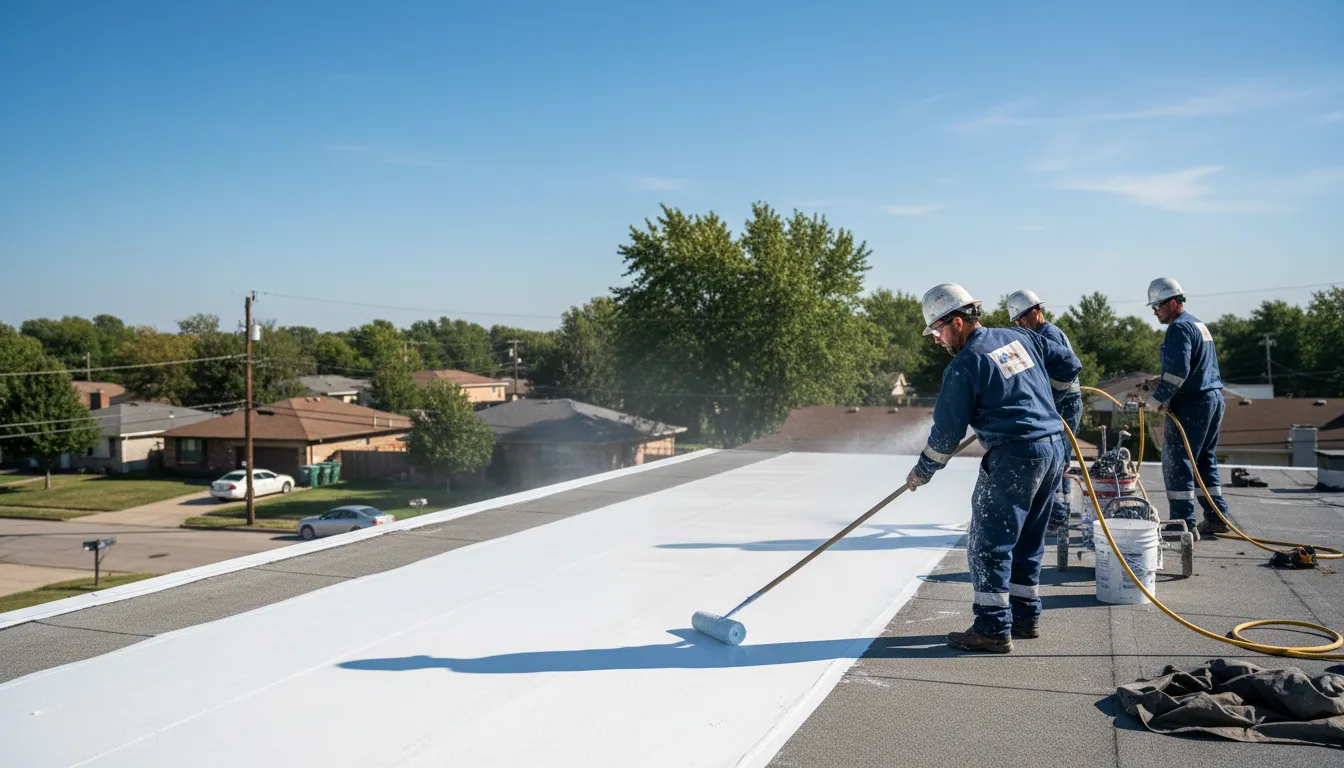 Commercial roof coating in Maybee, MI near me